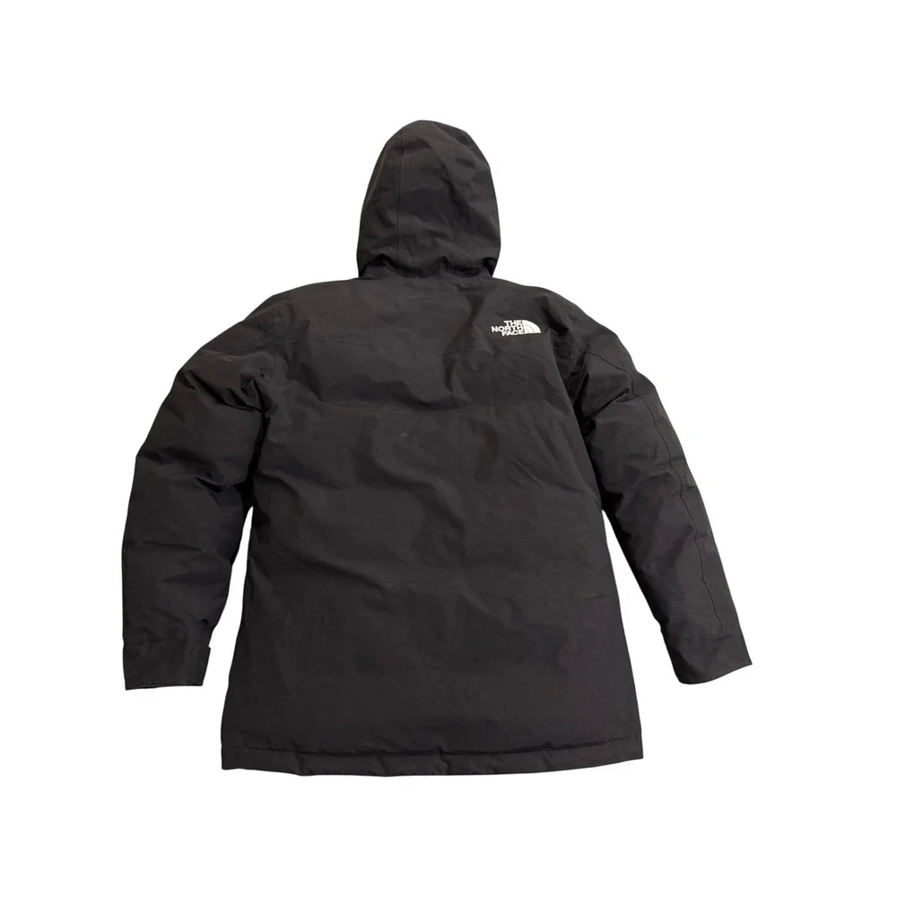 The North Face Down Parka Mens Small Black 550-Fill DryVent Hooded Jacket‎